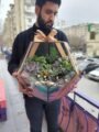 Ofis dekoru üçün hədiyyə olaraq teraryum