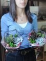 Təbii bitkilərlə bəzədilmiş Terrarium Korporativ Hədiyyə