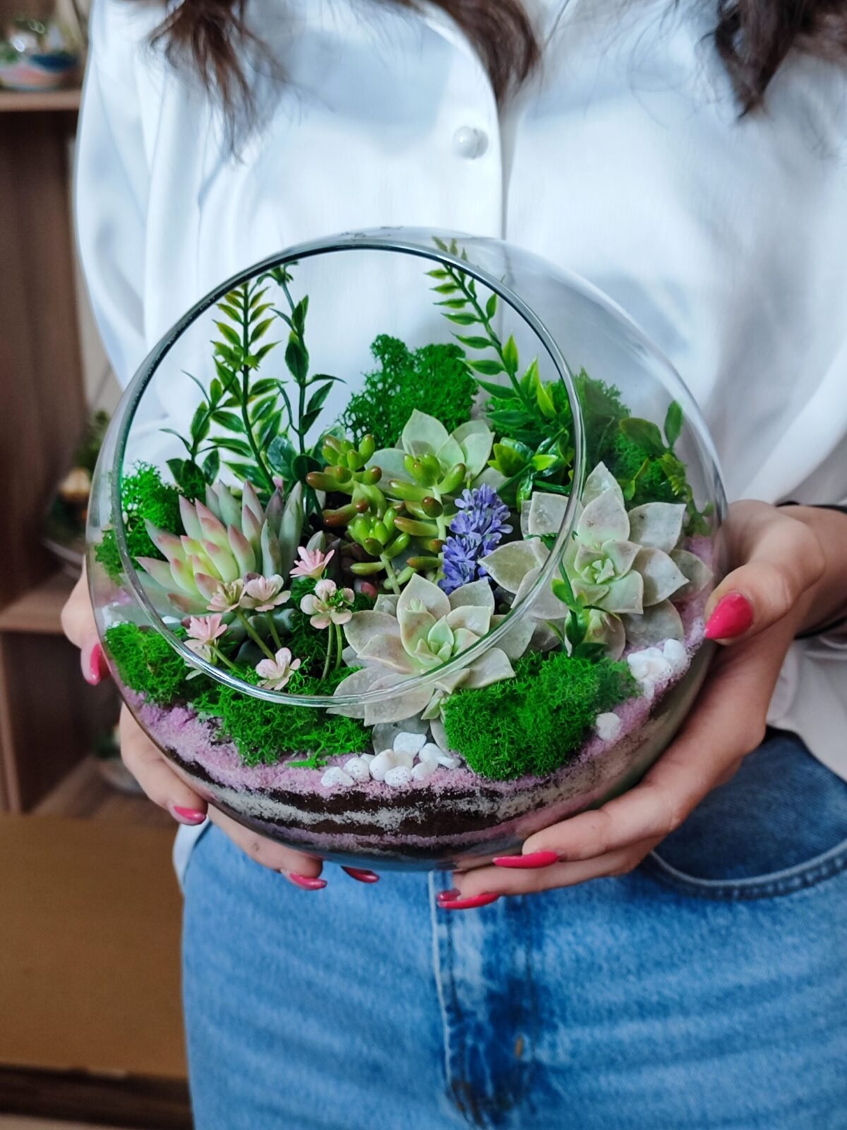 Şirkət əməkdaşlarına verilən Terrarium Korporativ Hədiyyə – Hədiyyə olaraq təbiətin gözəlliyi