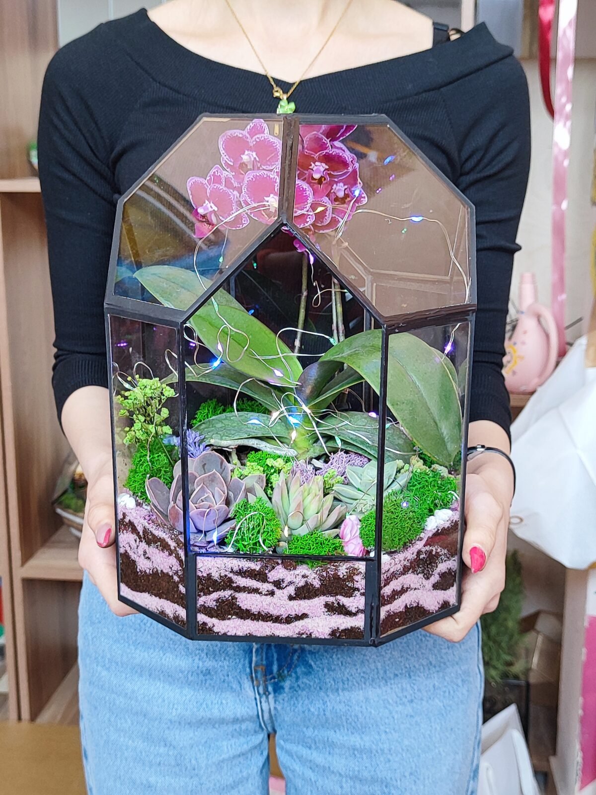 Müştərilər üçün ideal Terrarium Korporativ Hədiyyə – Təbiət və dekorun mükəmməl birləşməsi