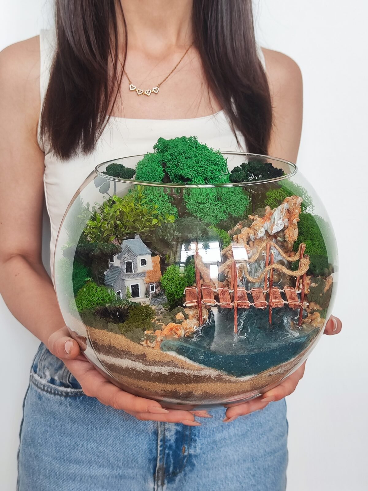 İş mühitini canlandıran Terrarium Korporativ Hədiyyə – Şirkət işçiləri üçün