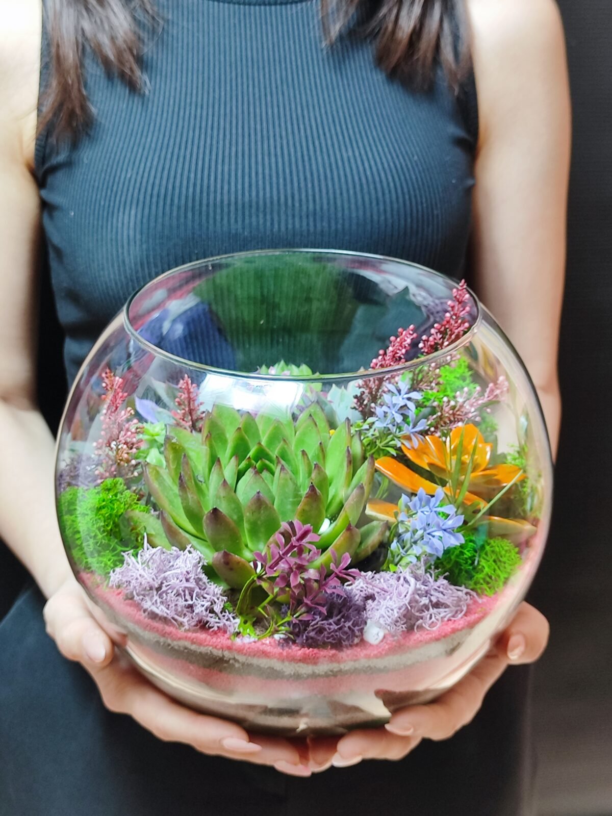 Şirkətə xüsusi hazırlanmış Terrarium Korporativ Hədiyyə – Unikal və yaradıcı