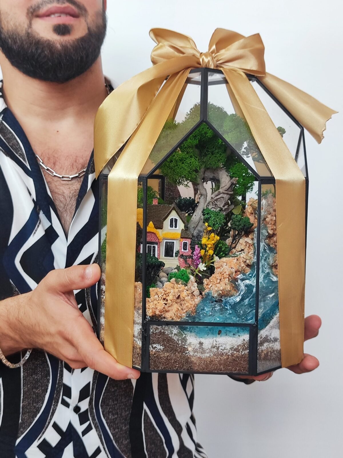 Şirkət müştərilərinə verilən dekorativ Terrarium Korporativ Hədiyyə