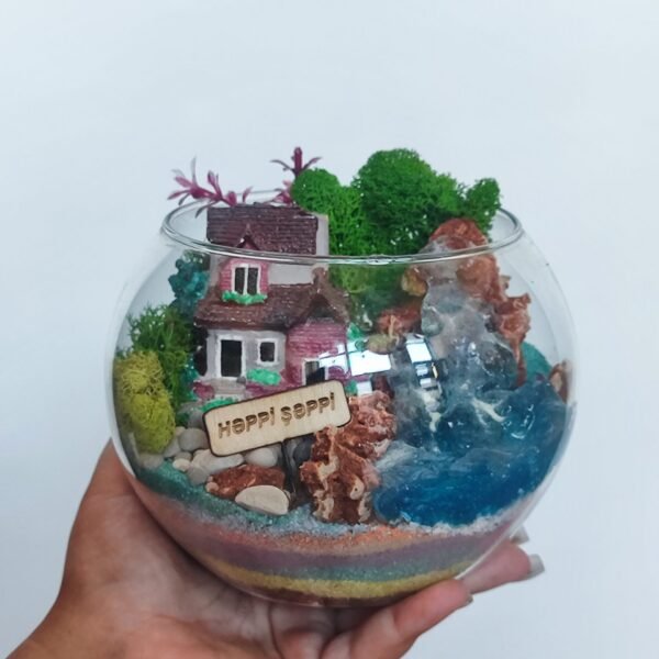 İş yerində istifadə üçün terrarium hədiyyəsi