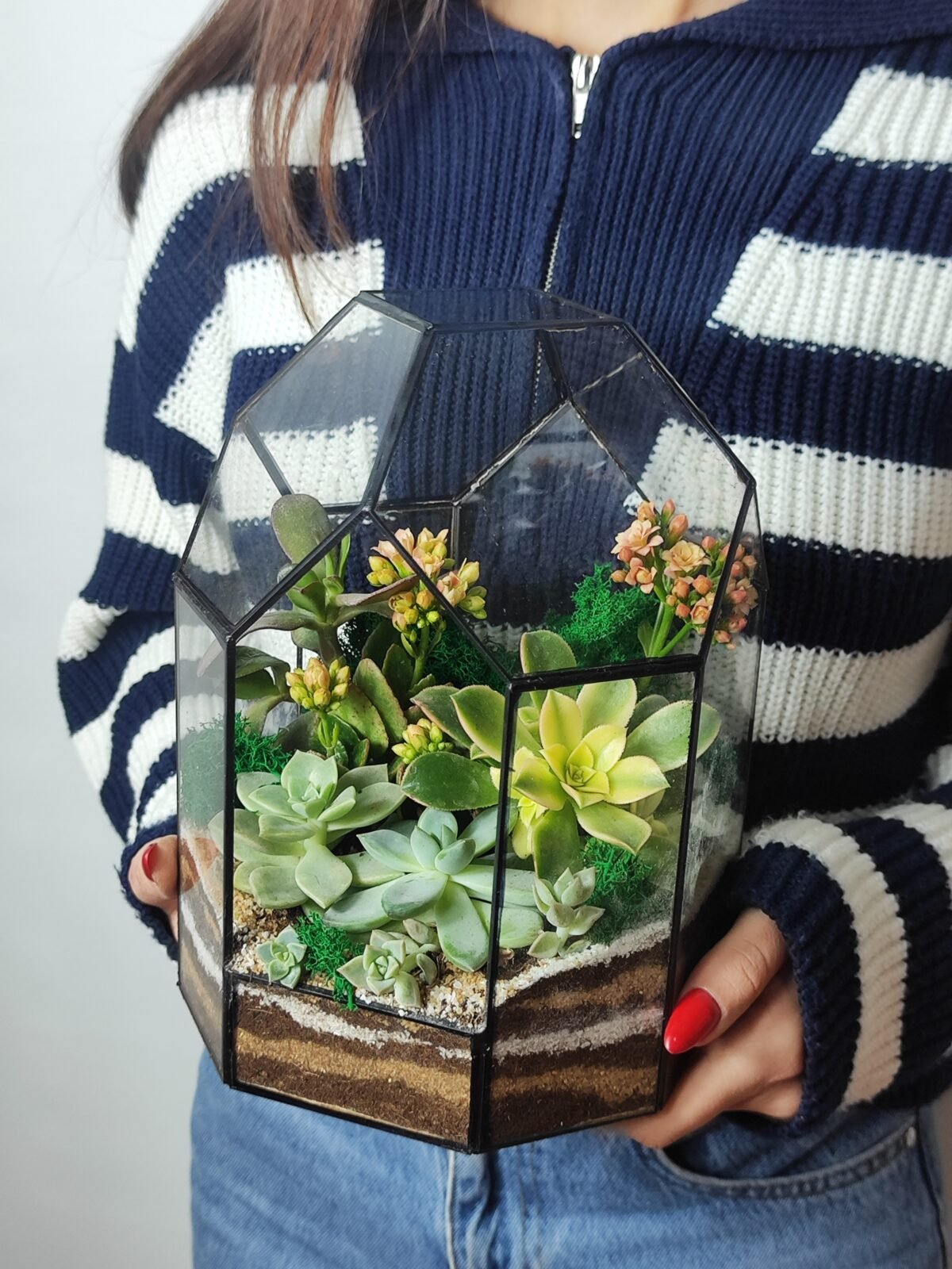 İş yerində istifadə üçün zərif Terrarium Korporativ Hədiyyə